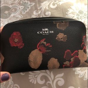 Coach floral pouch